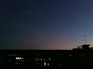 iPhoneで撮影した夕暮れ。その2