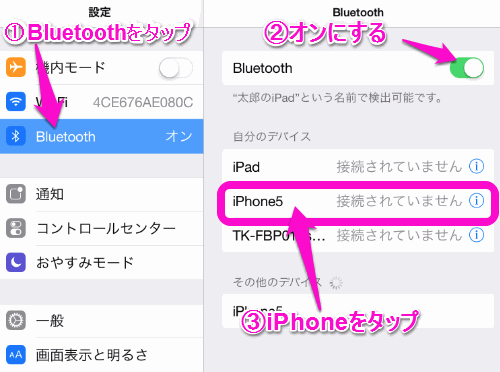 Iphoneでテザリングするには