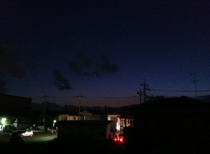 iPhone4で撮影した夕焼け