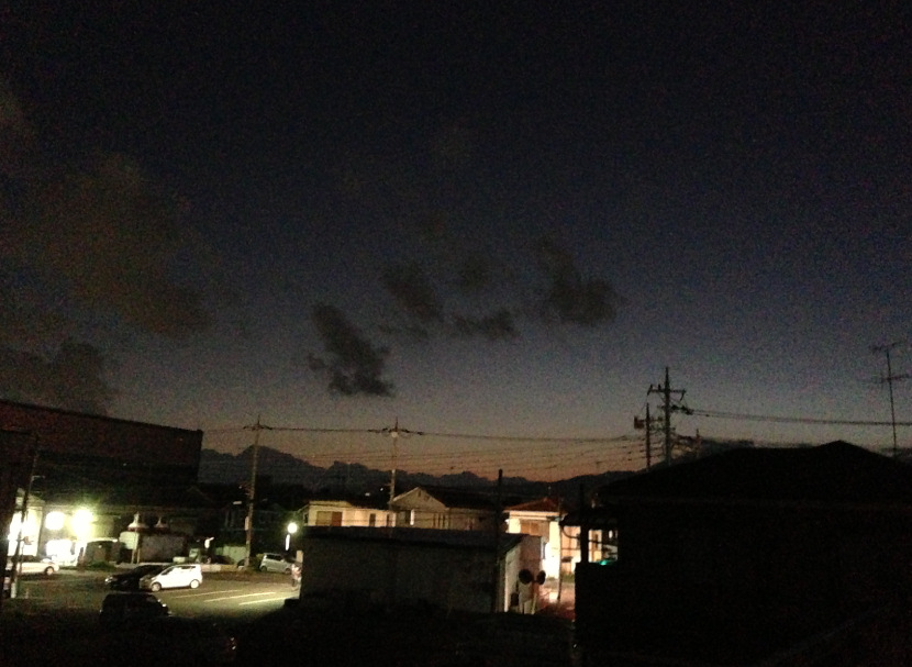 iPhone5で撮影した夕焼け