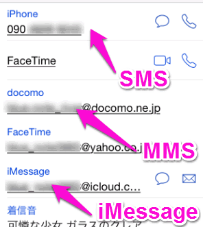 auのiPhoneのメールの設定MMS
