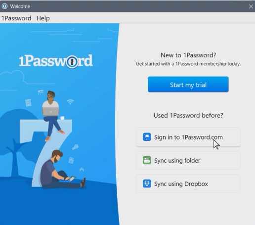 Sign in to 1Password.com